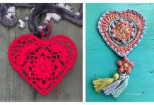 Valentine Heart Ornament Free Crochet Patterns Valentine Heart Ornament Free Crochet Patterns