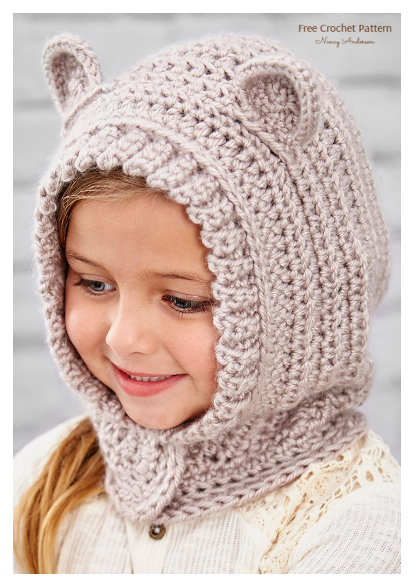 Happy Hoodie Cowl Free Crochet Pattern