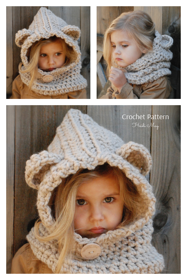 Baylie Bear Cowl Crochet Pattern