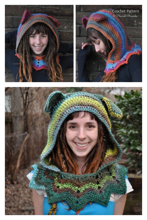 Grateful Dead Dancing Bear Hood Crochet Pattern