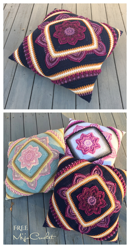 CAL Crochet In Boom Flower Square Free Crochet Pattern