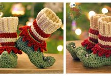 10+ Christmas Elf Slippers Free Crochet Patterns & Paid Christmas Elf Slippers Free Crochet Patterns