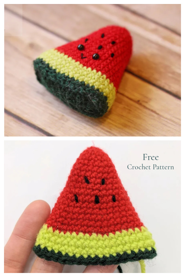 Crochet Watermelon Amigurumi Free Patterns