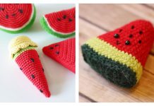 Crochet Watermelon Toy Amigurumi Free Patterns & Paid Crochet Watermelon Toy Amigurumi Free Patterns