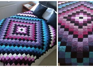 Around the World Quilt Granny Square Blanket Free Crochet Pattern Around the World Quilt Granny Square Blanket Free Crochet Pattern