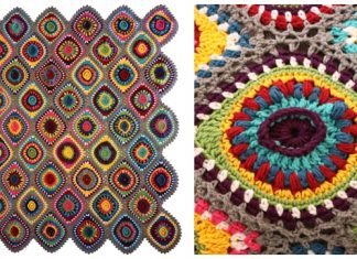 Crochet Christmas Boho Ornament Afghan Free Crochet Pattern – Video Crochet Christmas Boho Ornament Afghan Free Crochet Pattern - Video