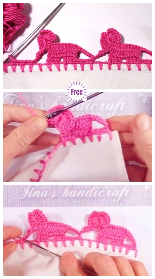 Crochet Elephant Edging Free Crochet Pattern