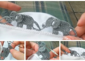 Crochet Elephant Edging Free Crochet Pattern – Video Crochet Elephant Edging Free Crochet Pattern