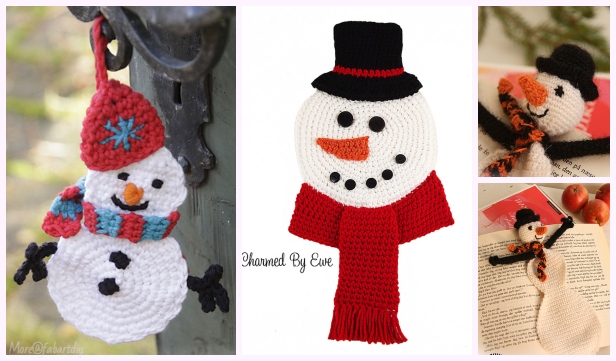 Crochet Flat Snowman Free Crochet Patterns