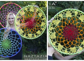 Rainbow Mandala Dream Catcher Free Crochet Pattern + Video Crochet Mandala Dream Catcher Free Crochet Pattern - Video