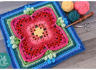 Crochet Maybellene Square Free Crochet Pattern Crochet Maybellene Square Free Crochet Pattern