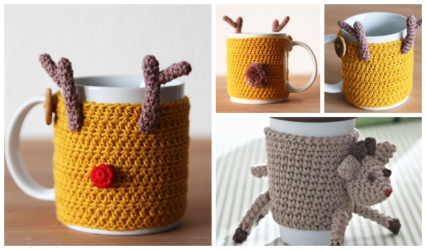 Bernat Reindeer Cup Cozy Pattern