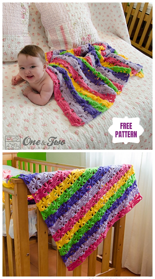 Crochet Spring Flower Blanket Free Crochet Pattern