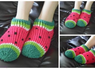 Watermelon Chunky Slippers Free Crochet Patterns – Kids & Adults Crochet Watermelon Chunky Slippers Free Crochet Patterns - Kids & Adults