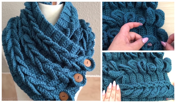 braided crochet scarf