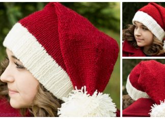 Knit Christmas Santa Hat Free Knitting Patterns Knit Christmas Santa Hat Free Knitting Patterns