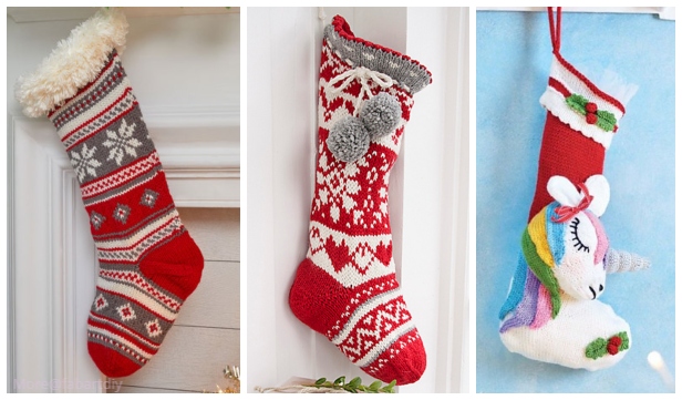 Knit Christmas Stocking Free Knitting Patterns