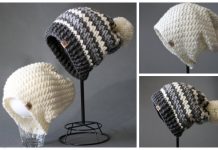 Striped Crochet Slouchy Hat Crochet Pattern Striped Crochet Slouchy Hat Crochet Pattern Free & Paid