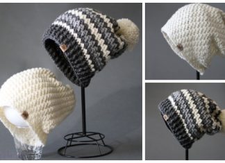 Striped Crochet Slouchy Hat Crochet Pattern Striped Crochet Slouchy Hat Crochet Pattern Free & Paid