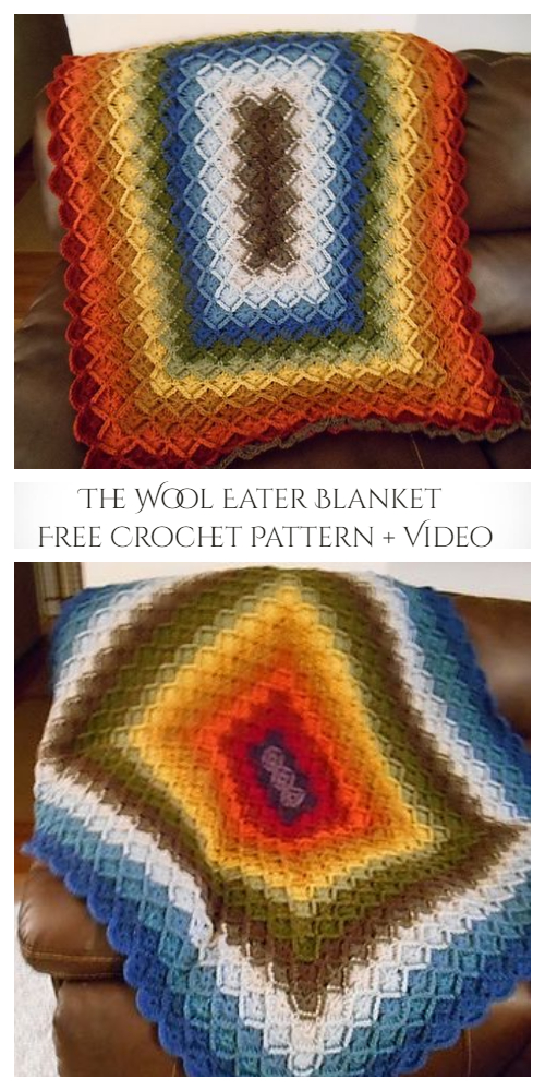 The Wool Eater Blanket Free Crochet Pattern + Video