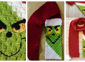 C2C Crochet Grinch Scarf Free Crochet Pattern – Video C2C Crochet Grinch Scarf Free Crochet Pattern - Video