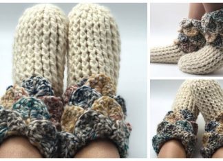 Crochet Crocodile Stitch Slipper Boots Free Crochet Pattern – Video Crochet Crocodile Stitch Slipper Boots Free Crochet Pattern - Video