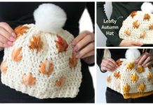 Leaf Stitch Beanie Hat Free Crochet Pattern + Video Crochet Leaf Stitch Beanie Hat Free Crochet Patterns - Video