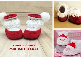 Christmas Santa Baby Booties Free Crochet Patterns & Paid Christmas Santa Baby Booties Free Crochet Patterns