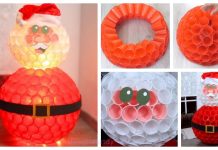 DIY Christmas Plastic Cup Santa Light Tutorial – Video DIY Christmas Plastic Cup Santa Light Tutorial - Video