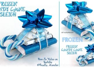 DIY Frozen Candy Cane Sleighs Christmas Gift Tutorial – Video DIY Frozen Candy Cane Sleighs Christmas Gift Tutorial – Video