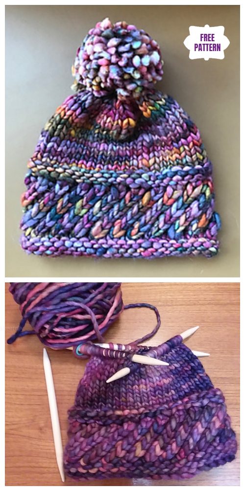 Knit Perky Little Hat Free Knitting Pattern
