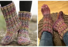 Knit Ribbed Garter Stitch Slippers Free Knitting Pattern Knit Ribbed Garter Stitch Slippers Free Knitting Pattern