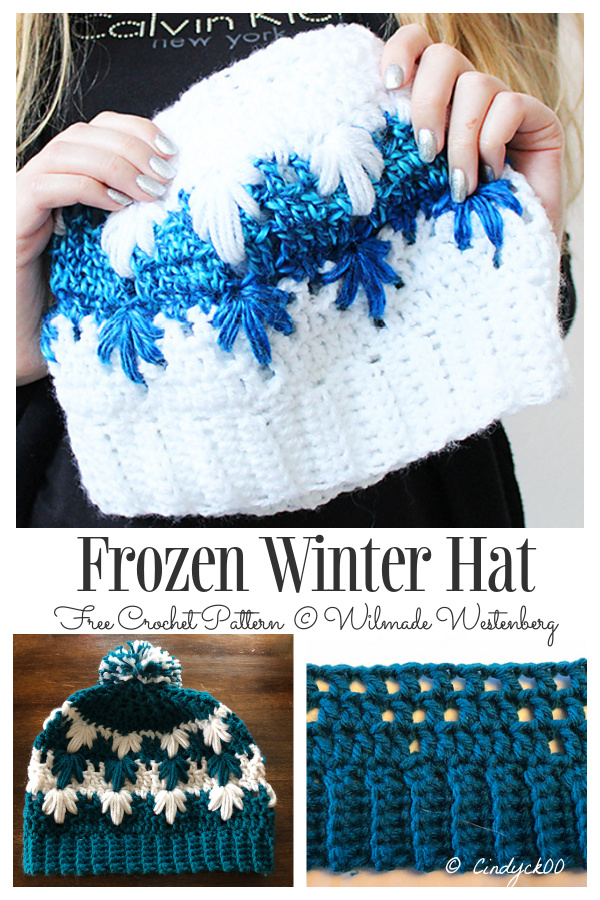 Frozen Winter Hat Free Crochet Patterns 