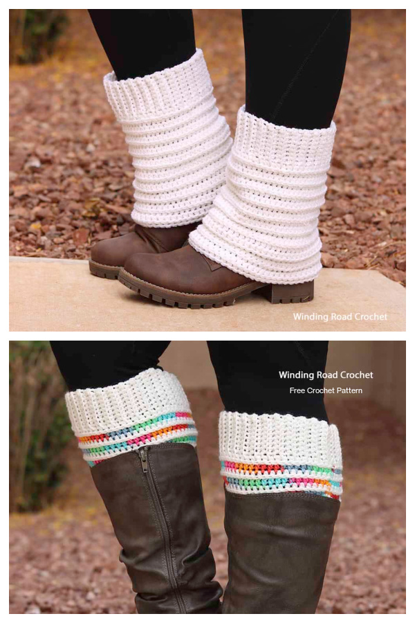 Prismatic Boot Cuffs Free Crochet Patterns