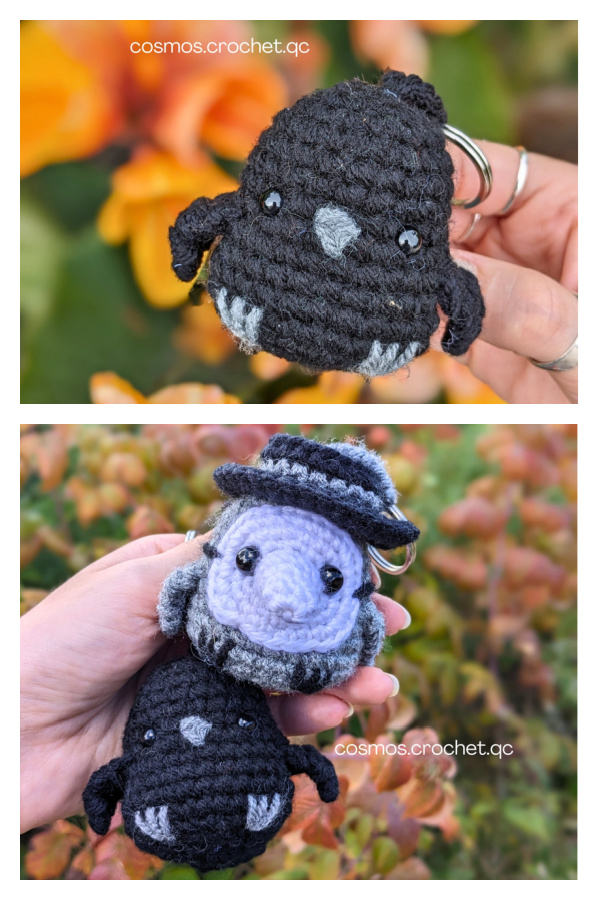 Plague Doctor and Crow Crochet Amigurumi Pattern