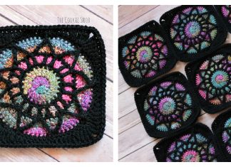 Stained Glass Square Free Crochet Pattern Stained Glass Square Free Crochet Pattern