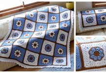 8-Petal African Flower Afghan Free Crochet Pattern – Video 8-Petal African Flower Afghan Free Crochet Pattern - Video