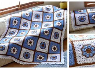 8-Petal African Flower Afghan Free Crochet Pattern – Video 8-Petal African Flower Afghan Free Crochet Pattern - Video