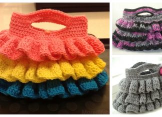 Crochet Bella Ruffled Bag Free Crochet Pattern – Video Crochet Bella Ruffled Bag Free Crochet Pattern - Video