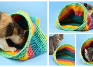 Crochet Cat Sack Hideaway Free Crochet Pattern Crochet Cat Sack Hideaway Free Crochet Pattern