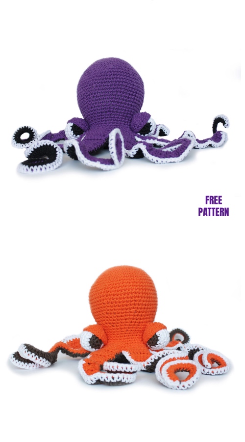 Crochet Octavia the Octopus Amigurumi Free Pattern