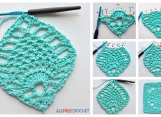 Pineapple Stitch Granny Square Free Crochet Pattern – Video Crochet Pineapple Stitch Granny Square Free Crochet Pattern - Video