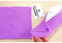 Knit Mesh Square Slippers Free Knitting Pattern + Video Knit Mesh Square Slippers Free Knitting Pattern