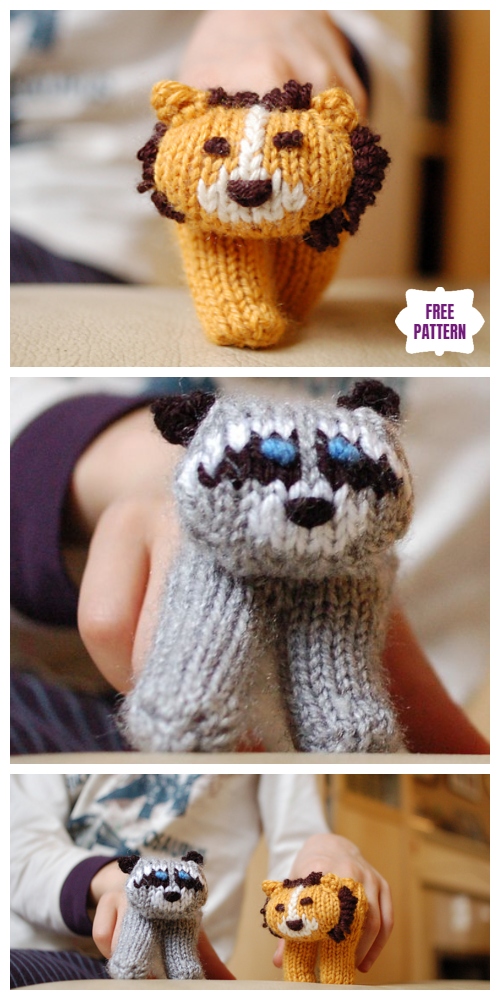 Knit Two Finger Puppets Free Knitting Patterns