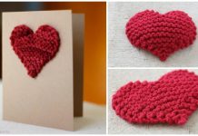 Knit Valentine Heart Applique Free Knitting Patterns Knit Valentine Heart Applique Free Knitting Patterns