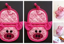 DIY Pig Oven Mitt / Potholder Sew Patterns DIY Pig Oven Mitt Sew Patterns