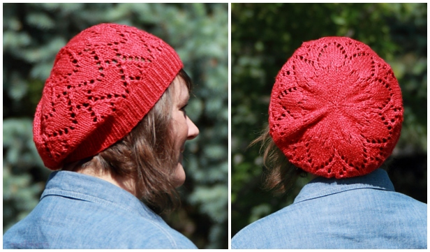 Ruby Red Heart Hat Free Knitting Pattern For Valentine