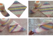 Super Easy Knit Slippers From Square Free Knitting Pattern + Video Super Easy Knit Slippers From Square Free Knitting Pattern - Video