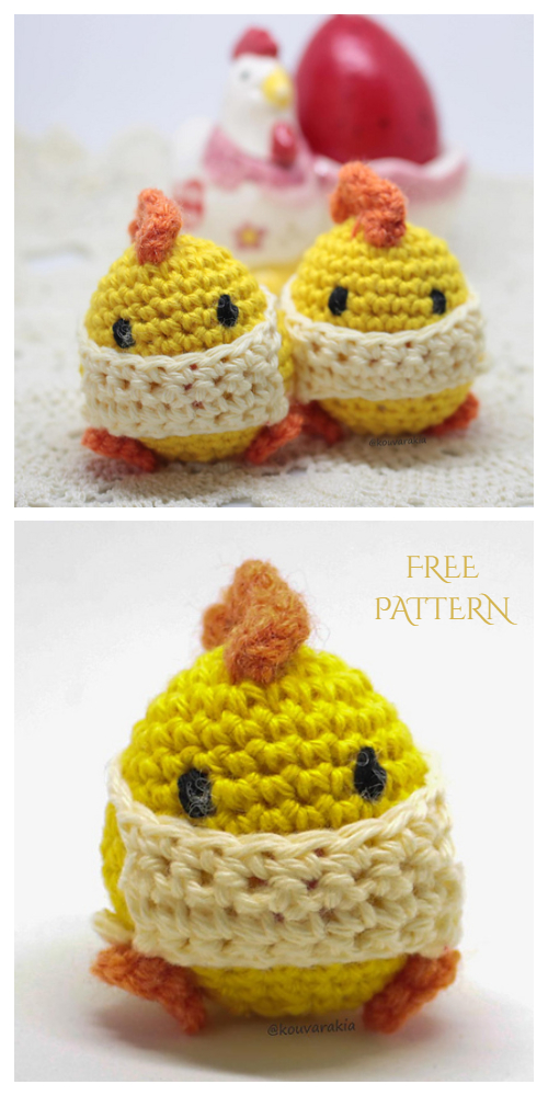 Crochet Easter Quarantine Chicks Amigurumi Free Patterns