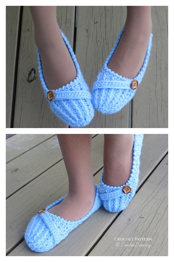 Women Anne Lee Slippers Crochet Pattern